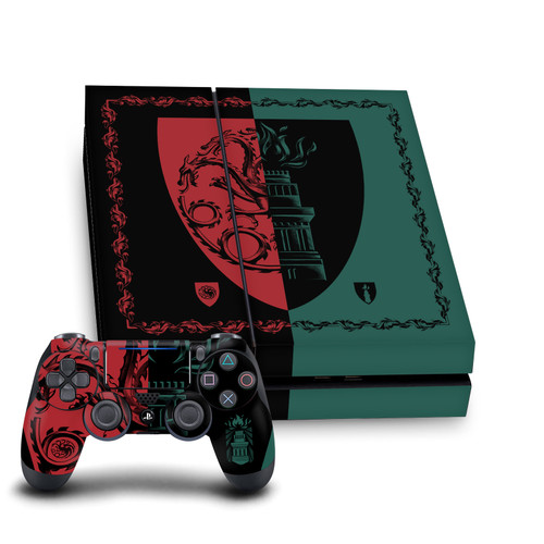 House Of The Dragon: Television Series Sigils And Characters Targaryen And Hightower Vinyl Sticker Skin Decal Cover for Sony PS4 Console & Controller