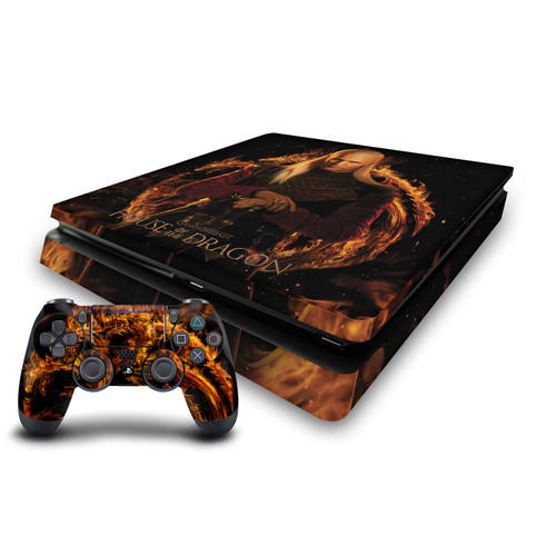 House Of The Dragon: Television Series Sigils And Characters Daemon Vinyl Sticker Skin Decal Cover for Sony PS4 Slim Console & Controller