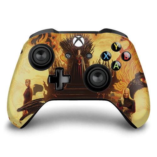 House Of The Dragon: Television Series Sigils And Characters Fire And Blood Vinyl Sticker Skin Decal Cover for Microsoft Xbox One S / X Controller