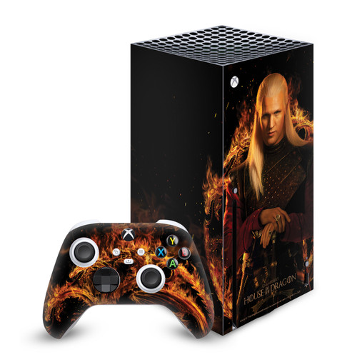 House Of The Dragon: Television Series Sigils And Characters Daemon Vinyl Sticker Skin Decal Cover for Microsoft Series X Console & Controller