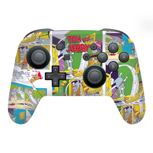 Tom and Jerry Graphics Indoor Chase Vinyl Sticker Skin Decal Cover for Nintendo Switch Pro Controller