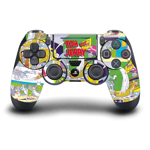 Tom and Jerry Graphics Indoor Chase Vinyl Sticker Skin Decal Cover for Sony DualShock 4 Controller