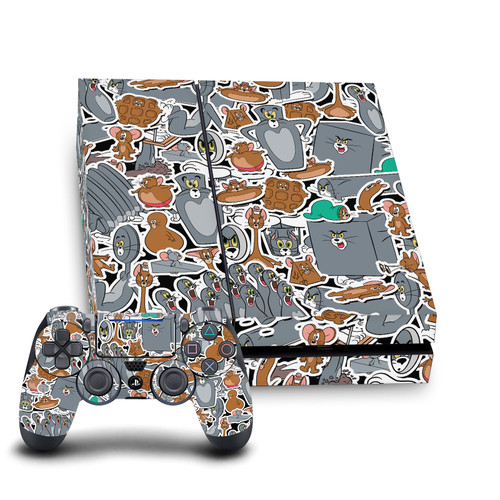 Tom and Jerry Graphics Funny Art Sticker Collage Vinyl Sticker Skin Decal Cover for Sony PS4 Console & Controller