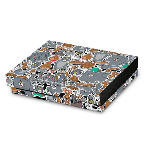 Tom and Jerry Graphics Funny Art Sticker Collage Vinyl Sticker Skin Decal Cover for Microsoft Xbox One X Console