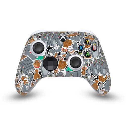 Tom and Jerry Graphics Funny Art Sticker Collage Vinyl Sticker Skin Decal Cover for Microsoft Xbox Series X / Series S Controller