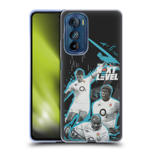 England Rugby Union Mural Next Level Soft Gel Case for Motorola Edge 30