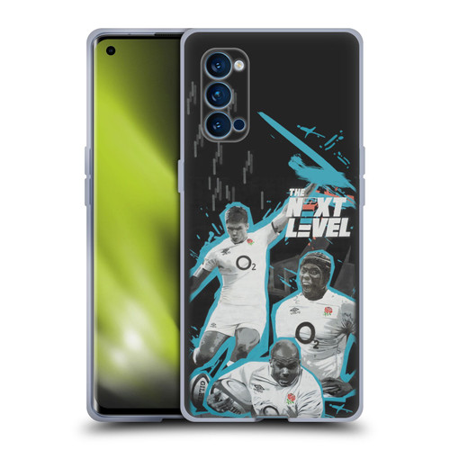 England Rugby Union Mural Next Level Soft Gel Case for OPPO Reno 4 Pro 5G