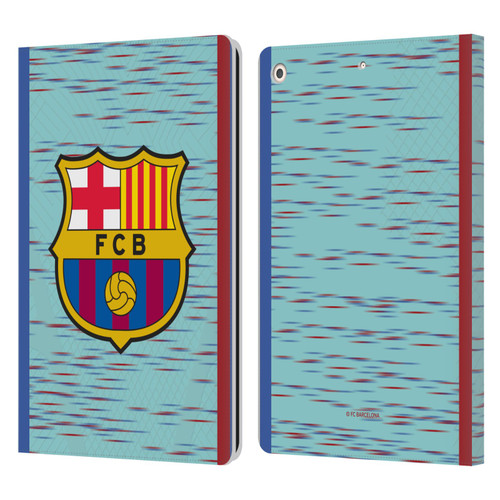 FC Barcelona 2023/24 Crest Kit Third Leather Book Wallet Case Cover For Apple iPad 10.2 2019/2020/2021