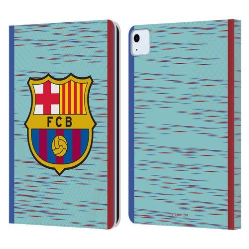 FC Barcelona 2023/24 Crest Kit Third Leather Book Wallet Case Cover For Apple iPad Air 2020 / 2022