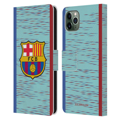 FC Barcelona 2023/24 Crest Kit Third Leather Book Wallet Case Cover For Apple iPhone 11 Pro Max