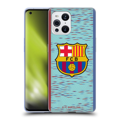 FC Barcelona 2023/24 Crest Kit Third Soft Gel Case for OPPO Find X3 / Pro