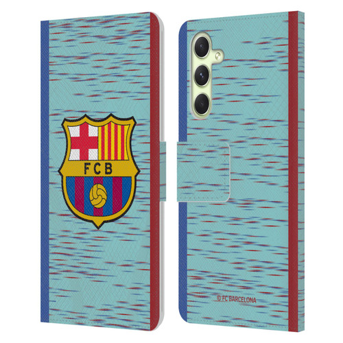 FC Barcelona 2023/24 Crest Kit Third Leather Book Wallet Case Cover For Samsung Galaxy A54 5G