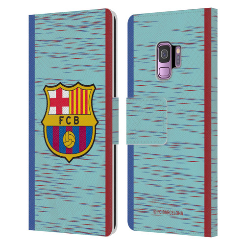 FC Barcelona 2023/24 Crest Kit Third Leather Book Wallet Case Cover For Samsung Galaxy S9