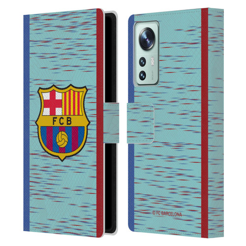 FC Barcelona 2023/24 Crest Kit Third Leather Book Wallet Case Cover For Xiaomi 12