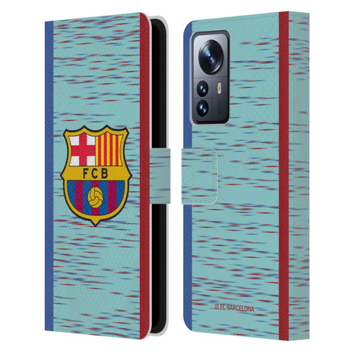 FC Barcelona 2023/24 Crest Kit Third Leather Book Wallet Case Cover For Xiaomi 12 Pro