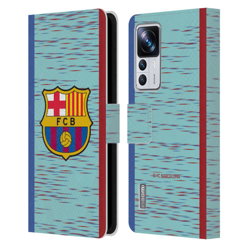 FC Barcelona 2023/24 Crest Kit Third Leather Book Wallet Case Cover For Xiaomi 12T Pro