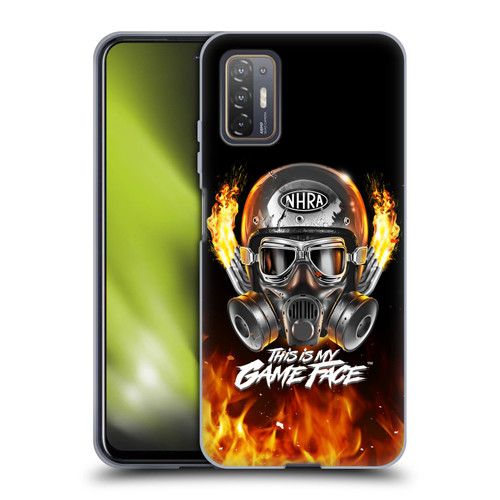 National Hot Rod Association Graphics Game Face Helmet Soft Gel Case for HTC Desire 21 Pro 5G
