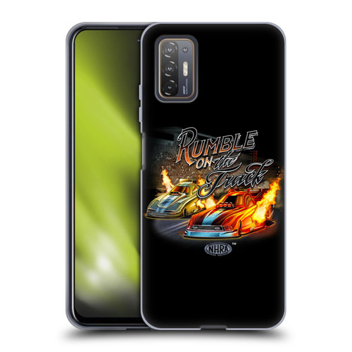 National Hot Rod Association Graphics Rumble On The Track Soft Gel Case for HTC Desire 21 Pro 5G