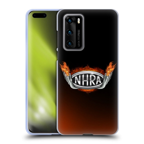 National Hot Rod Association Graphics Fire Logo Soft Gel Case for Huawei P40 5G