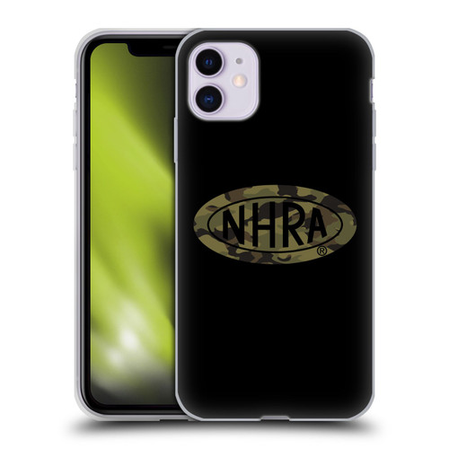 National Hot Rod Association Graphics Camouflage Logo Soft Gel Case for Apple iPhone 11