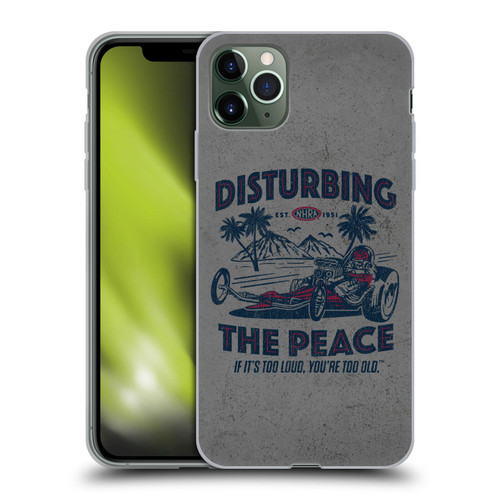 National Hot Rod Association Graphics Drag Peace Soft Gel Case for Apple iPhone 11 Pro Max
