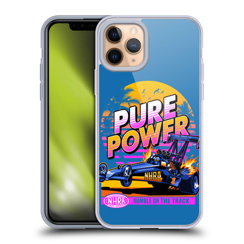 National Hot Rod Association Graphics Pure Power Soft Gel Case for Apple iPhone 11 Pro