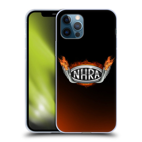 National Hot Rod Association Graphics Fire Logo Soft Gel Case for Apple iPhone 12 / iPhone 12 Pro