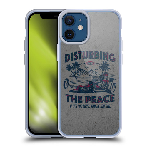 National Hot Rod Association Graphics Drag Peace Soft Gel Case for Apple iPhone 12 Mini