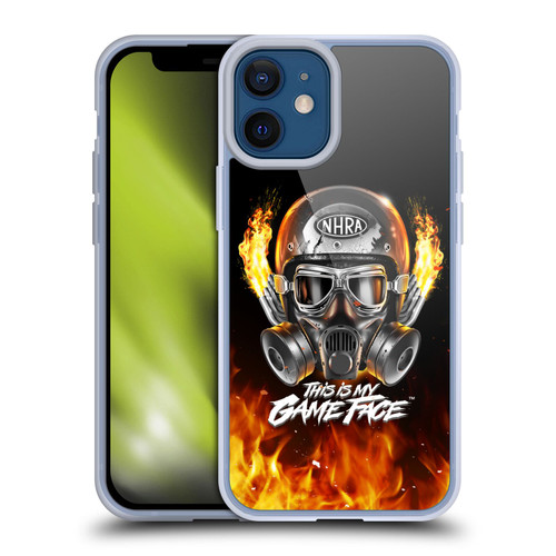 National Hot Rod Association Graphics Game Face Helmet Soft Gel Case for Apple iPhone 12 Mini