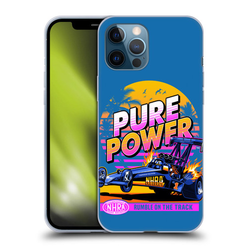 National Hot Rod Association Graphics Pure Power Soft Gel Case for Apple iPhone 12 Pro Max