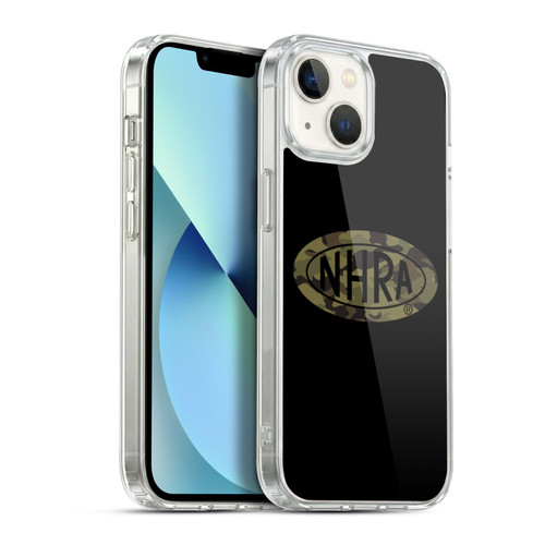 National Hot Rod Association Graphics Camouflage Logo Soft Gel Case for Apple iPhone 13