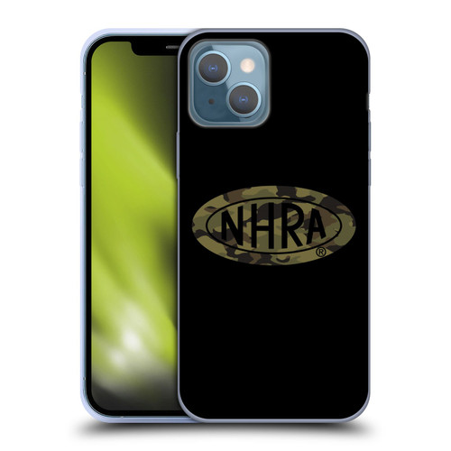 National Hot Rod Association Graphics Camouflage Logo Soft Gel Case for Apple iPhone 13
