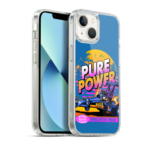 National Hot Rod Association Graphics Pure Power Soft Gel Case for Apple iPhone 13