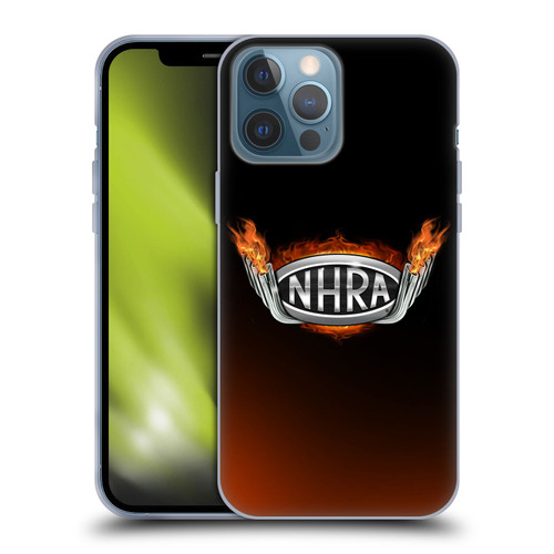National Hot Rod Association Graphics Fire Logo Soft Gel Case for Apple iPhone 13 Pro Max