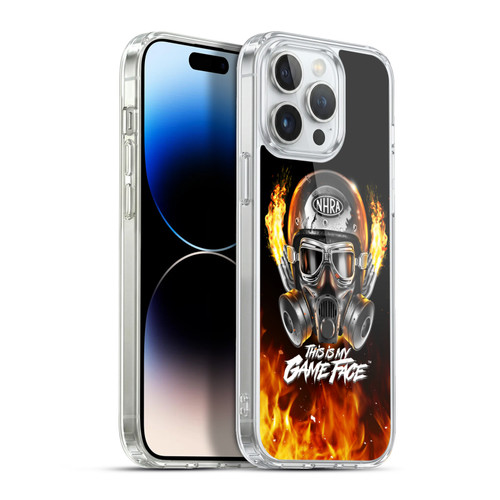 National Hot Rod Association Graphics Game Face Helmet Soft Gel Case for Apple iPhone 13 Pro Max & MagSafe
