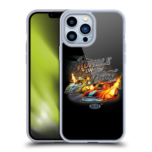 National Hot Rod Association Graphics Rumble On The Track Soft Gel Case for Apple iPhone 13 Pro Max
