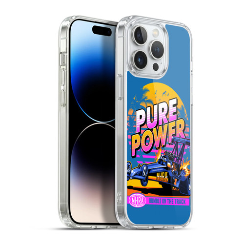National Hot Rod Association Graphics Pure Power Soft Gel Case for Apple iPhone 13 Pro Max & MagSafe