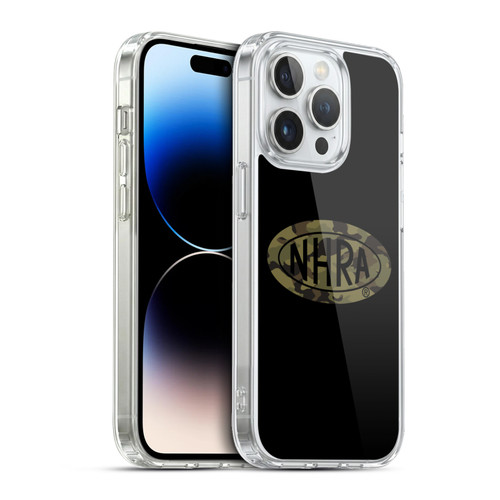 National Hot Rod Association Graphics Camouflage Logo Soft Gel Case for Apple iPhone 13 Pro & MagSafe