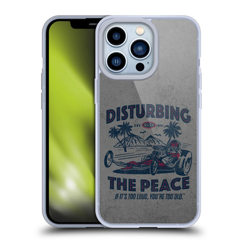 National Hot Rod Association Graphics Drag Peace Soft Gel Case for Apple iPhone 13 Pro