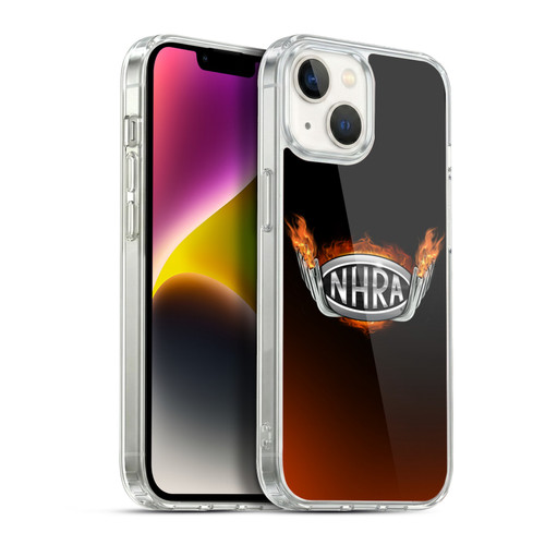 National Hot Rod Association Graphics Fire Logo Soft Gel Case for Apple iPhone 14