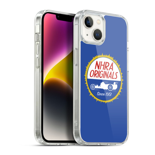 National Hot Rod Association Graphics Original Logo Soft Gel Case for Apple iPhone 14 Plus & MagSafe