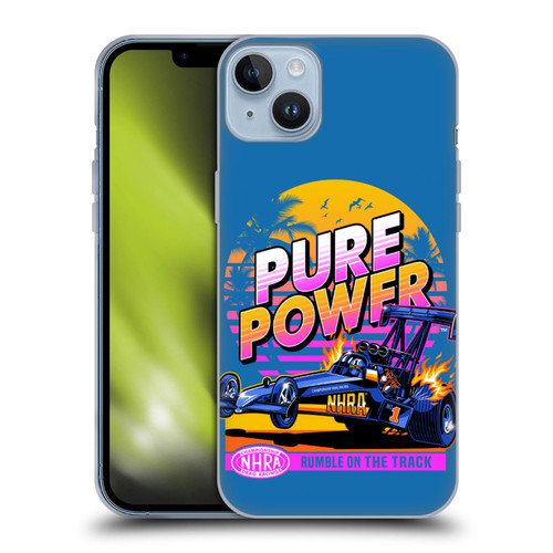 National Hot Rod Association Graphics Pure Power Soft Gel Case for Apple iPhone 14 Plus