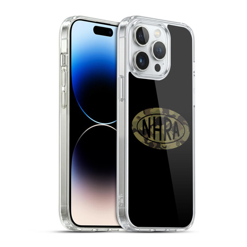 National Hot Rod Association Graphics Camouflage Logo Soft Gel Case for Apple iPhone 14 Pro Max & MagSafe