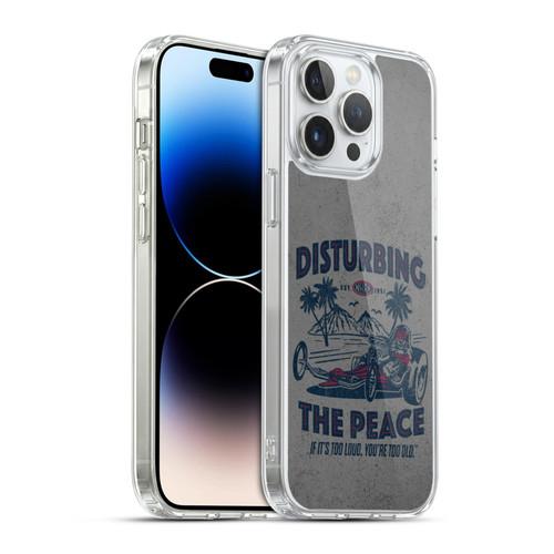 National Hot Rod Association Graphics Drag Peace Soft Gel Case for Apple iPhone 14 Pro Max & MagSafe