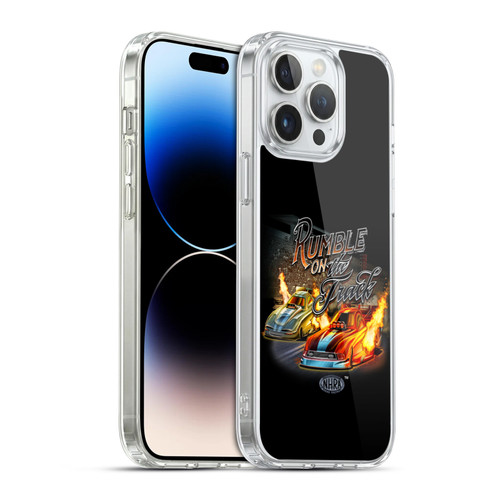 National Hot Rod Association Graphics Rumble On The Track Soft Gel Case for Apple iPhone 14 Pro Max & MagSafe
