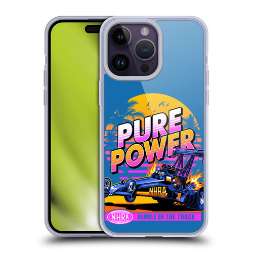 National Hot Rod Association Graphics Pure Power Soft Gel Case for Apple iPhone 14 Pro Max