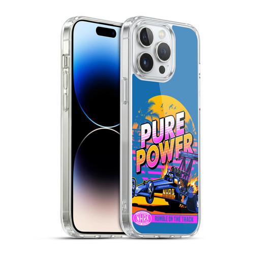 National Hot Rod Association Graphics Pure Power Soft Gel Case for Apple iPhone 14 Pro Max & MagSafe