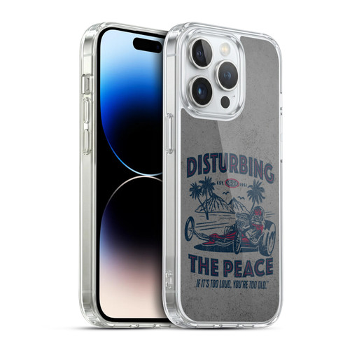National Hot Rod Association Graphics Drag Peace Soft Gel Case for Apple iPhone 14 Pro & MagSafe