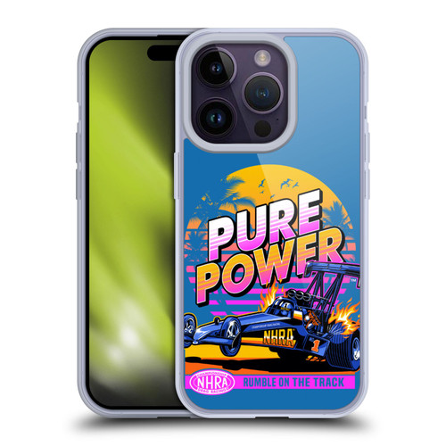National Hot Rod Association Graphics Pure Power Soft Gel Case for Apple iPhone 14 Pro