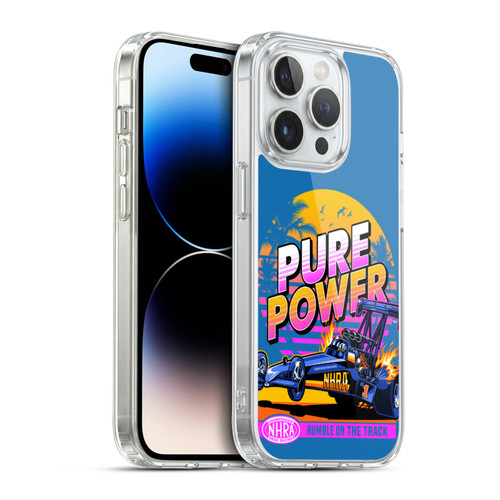 National Hot Rod Association Graphics Pure Power Soft Gel Case for Apple iPhone 14 Pro & MagSafe
